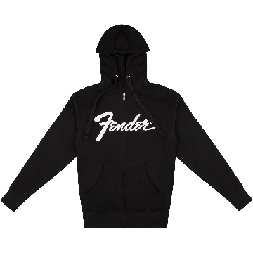 Fender Fender Transition Logo Zip Front Hoodie, Black, S - 9113200306 - Bassi Merchandising