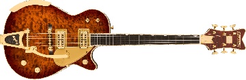 GRETSCH G6134TGQM-59 Limited Edition Quilt Classic Penguin with Bigsby, Ebony Fingerboard, Forge Glow - 2400599897