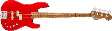 CHARVEL Pro-Mod San Dimas Bass PJ IV MAH, Caramelized Maple Fingerboard, Satin Ferrari Red - 2963068509