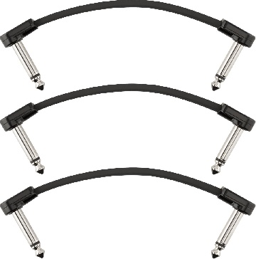 FENDER Blockchain 4 Patch Cable, 3-Pack, Angle/Angle - 0990825007