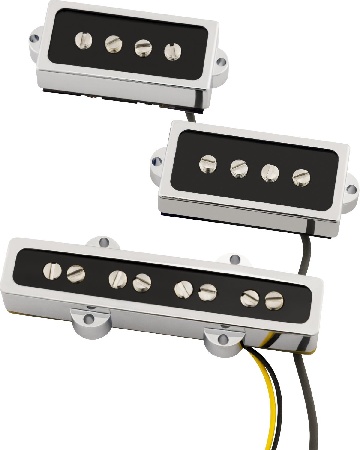 FENDER Cobalt Chrome P/J Bass Pickup Set - 0992377000