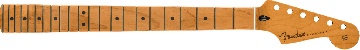 FENDER Satin Roasted Maple Stratocaster Neck, 22 Jumbo Frets, 12, Maple, Flat Oval Shape - 0990492920