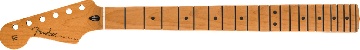 FENDER Satin Roasted Maple Stratocaster LH Neck, 22 Jumbo Frets, 12, Maple, Flat Oval Shape - 0990422920