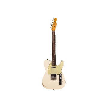 FENDER 1963 Telecaster Relic, 3A Rosewood Fingerboard, Aged Olympic White - 9236091075