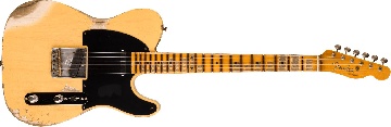 FENDER 1954 Telecaster Heavy Relic, 1-Piece Rift Sawn Maple Neck Fingerboard, Faded Aged Nocaster Blonde - 9236091070