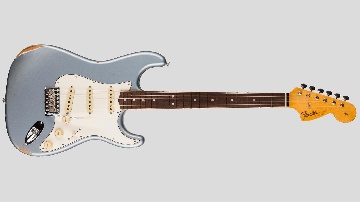 FENDER 1967 Stratocaster Relic with Closet Classic Hardware, 3A Rosewood Fingerboard, Aged Blue Ice Metallic - 9236091096