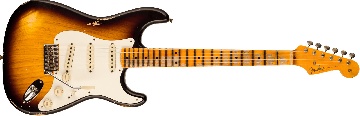 FENDER 1957 Stratocaster Heavy Relic, 1-Piece Rift Sawn Maple Neck Fingerboard, Aged 2-Color Sunburst - 9236091085