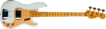 FENDER 1958 Precision Bass Relic, 1-Piece Quartersawn Maple Neck Fingerboard, Aged Sonic Blue - 9236091114