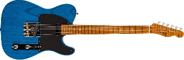 Fender American Custom Telecaster Nos, 1-piece Roasted 3a Flame Maple Neck Fingerboard, Sapphire Blue Transparent - 9236091134 - Chitarre Chitarre - Elettriche