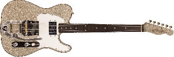 FENDER Limited Edition CuNiFe Telecaster Custom Journeyman Relic, 3A Rosewood Fingerboard, Aged Silver Sparkle - 9236091060