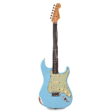 FENDER Limited Edition 1964 L-Series Stratocaster Heavy Relic, 3A Rosewood Fingerboard, Aged Daphne Blue - 9236091051