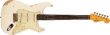 FENDER Limited Edition 1964 L-Series Stratocaster Heavy Relic, 3A Rosewood Fingerboard, Aged Olympic White - 9236091052