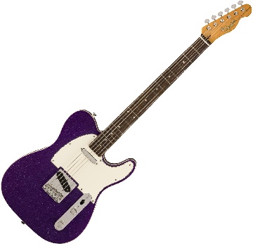 Squier Classic Vibe Baritone Custom Telecaster, Laurel Fingerboard, Parchment Pickguard, Purple Sparkle - 0374042514 - Chitarre Chitarre - Elettriche