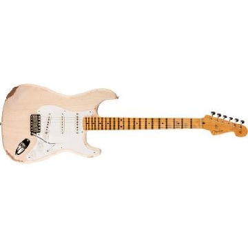 FENDER Limited Edition Fat 1954 Stratocaster Relic with Closet Classic Hardware, 1-Piece Quartersawn Maple Neck Fingerboard, Aged White Blonde - 9236091148