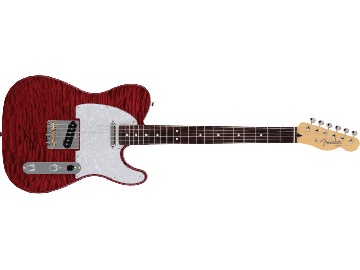 FENDER 2024 Collection Made in Japan Hybrid II Telecaster, Rosewood Fingerboard, Quilt Red Beryl - 5660100328