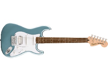 SQUIER Affinity Series Stratocaster Junior HSS, Laurel Fingerboard, White Pickguard, Ice Blue Metallic - 0378180583