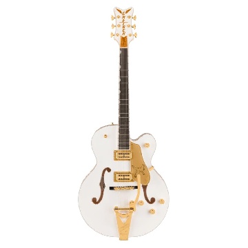 Gretsch Falcon Hollow Body With String-thru Bigsby And Gold Hardware, Ebony Fingerboard, White - 2401564805 - Chitarre Chitarre - Elettriche