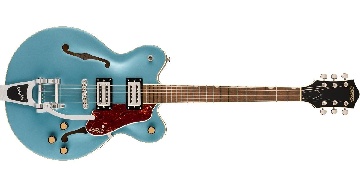 GRETSCH G2622T Streamliner Center Block Double-Cut with Bigsby, Laurel Fingerboard, BroadTron BT-3S Pickups, Arctic Blue - 2807250583