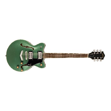 GRETSCH G2655 Streamliner Center Block Jr. Double-Cut with V-Stoptail, Laurel Fingerboard, Steel Olive - 2817100530