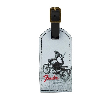 FENDER Fender Vintage Ad Luggage Tag, Motorcycle Rider - 9106101003