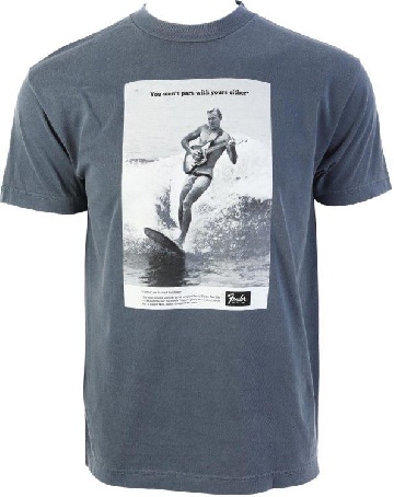 FENDER Vintage Ad Surfer Tee, Ocean XL - 9194122606