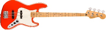 FENDER Player II Jazz Bass, Maple Fingerboard, Coral Red - 0140482558