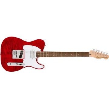 SQUIER Affinity Series Telecaster FMT SH, Laurel Fingerboard, White Pickguard, Crimson Red Transparent - 0378280538