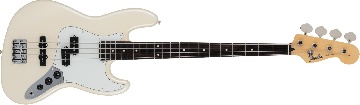 FENDER 2024 Collection, Made in Japan Hybrid II Jazz Bass PJ, Rosewood Fingerboard, Olympic Pearl - 5662400323