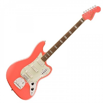 SQUIER FSR Classic Vibe Bass VI, Laurel Fingerboard, Mint Pickguard, Matching Headstock, Tahitian Coral - 0374585511