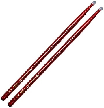 Vater Vcr5an Color Wrap Los Angeles 5a Red Sparkle Nylon - L: 16 | 40.64cm  D: 0.570 | 1.45cm - American Hickory - Batterie / Percussioni Bacchette e Spazzole