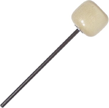 Vater VBNW Natural Wood Bass Drum Beater - Battente in legno/Asta in acciaio