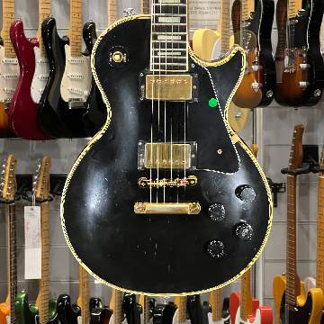 GIBSON 1983 LES PAUL CUSTOM EBONY BLACK TRUE VINTAGE