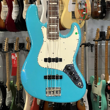 FENDER CUSTOM SHOP 1964 JAZZ BASS RELIC W BINDING TAOS TURQUOISE
