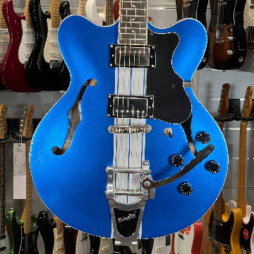 HOFNER CONTEMPORARY VERYTHIN LIMITED METALLIC BLUE RACING CT BIGSBY